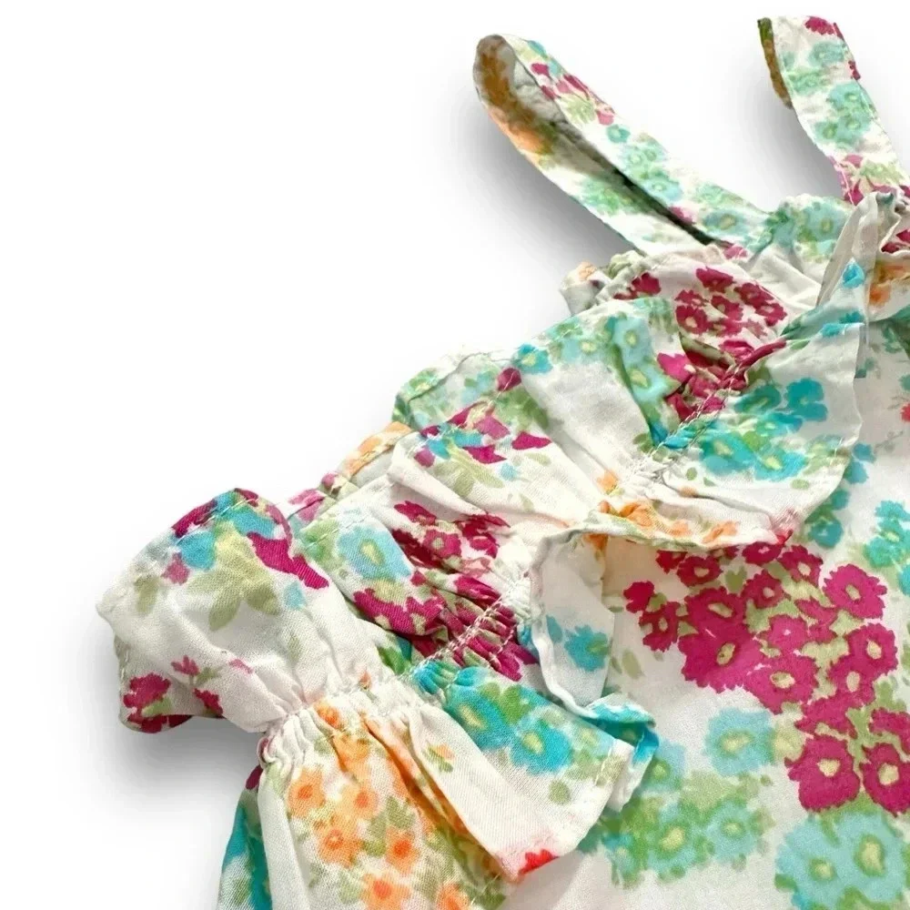 Janie & Jack | Floral Ruffle Top (8) 🌸